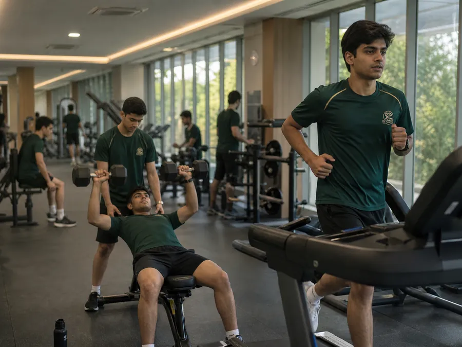 Fitness centre at Edvia College
