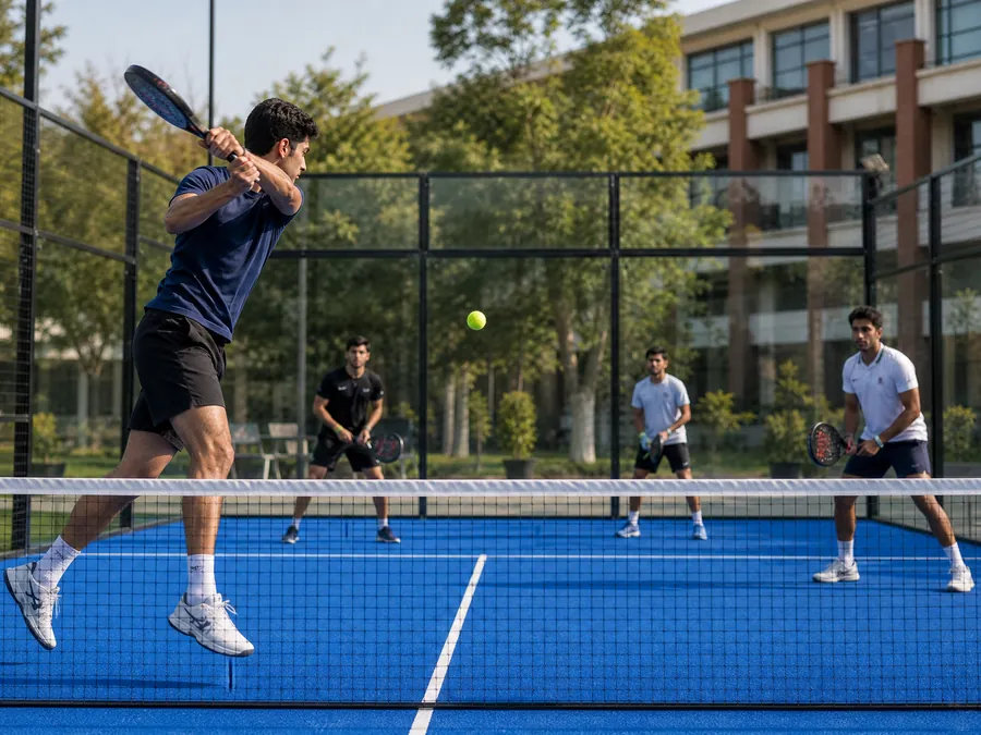 Padel court at Edvia College